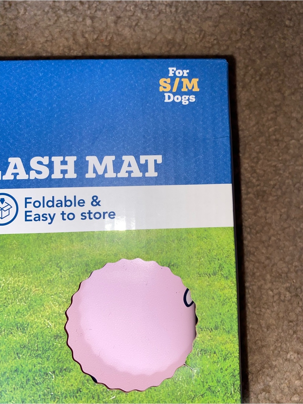 Life Is Good Pink Floral Dog Sprinkler Splash Mat - S/M - Picture 3 of 4